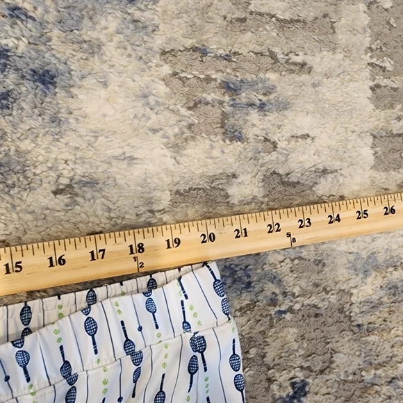 SanSoleil tennis racket/balls skort. Women's Size Large. White navy green. - Picture 16 of 16